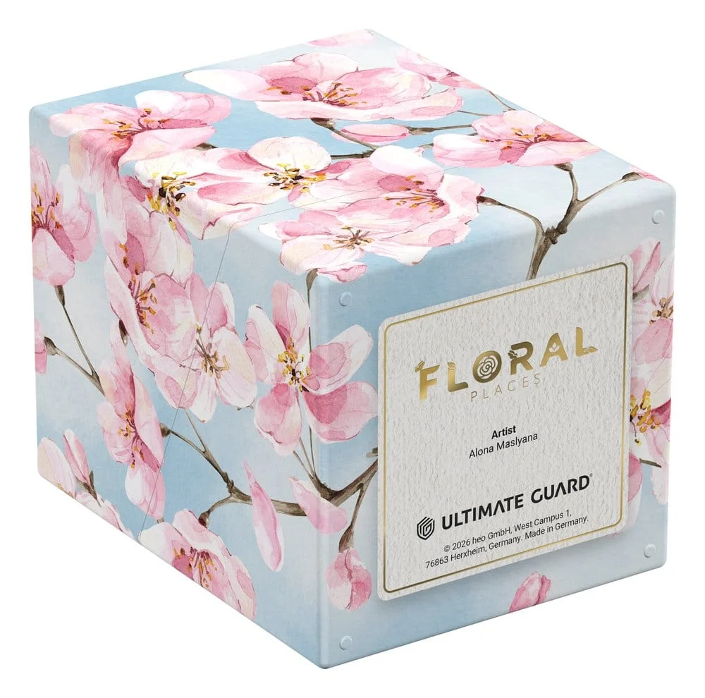 Ultimate Guard RTE Boulder 100+ Floral Places (76 x 75 x 98.5 mm) - Cherry Blossom